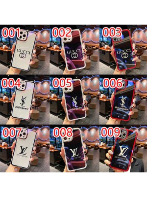 LV/ルイヴィトン iphone13 pro/13 pro max/13ケース ブランド Gucci/グッチ 韓国風 Chanel/シャネル 鏡面ガラス型 キラキラ YSL/イブサンローラン ジャケット型 モノグラム 耐衝撃 アイフォン13/12/11/x/xr/xs/8/7カバー 黒白赤色 ファッション メンズ レディース