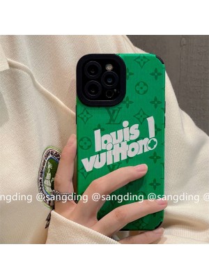 ルイヴィトン/LV ブランド iphone 13/13 pro/13 pro maxケース 可愛い イブ・クラインの緑  モノグラム アイフォン13/12/11/x/xr/xs/xs maxカバー メンズ レディース