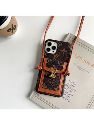LV/ルイ·ヴィトン Gucci/グッチ ハイブランド iphone 14/14 Pro/14 Pro maxケース 韓国風 肩掛け カード入り 収納可能 バッグ型 Galaxy S22/S22+/S22 Ultraケース ハイブランド Galaxy A23 5G/A53/A52カバー ファッション メンズ レデイース