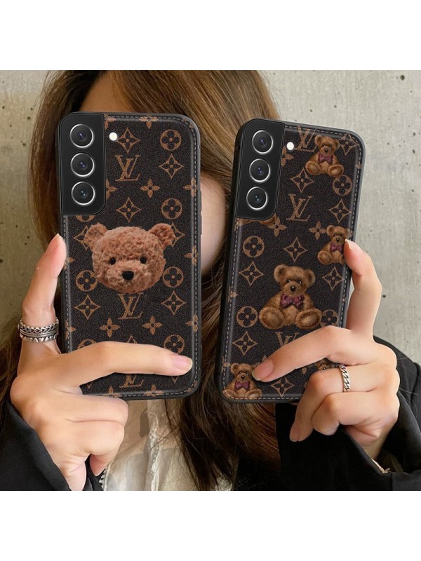 LV ブランド ルイヴィトン iphone 14/14 Pro/14 Pro Max/14 Plus/se 第3世代/13/13 pro/13 pro maxケース かわいい熊柄 Galaxy a53/S22/s22+/s22 ultra/note21ケース 全機種対応 モノグラム Xperia 1/5/10 iv/pro-i/aceiii/1iii/5iii/10iii/カバー ジャケット型大人気 メンズ レディーズ