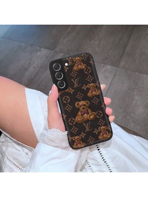 LV ブランド ルイヴィトン iphone 14/14 Pro/14 Pro Max/14 Plus/se 第3世代/13/13 pro/13 pro maxケース かわいい熊柄 Galaxy a53/S22/s22+/s22 ultra/note21ケース 全機種対応 モノグラム Xperia 1/5/10 iv/pro-i/aceiii/1iii/5iii/10iii/カバー ジャケット型大人気 メンズ レディーズ