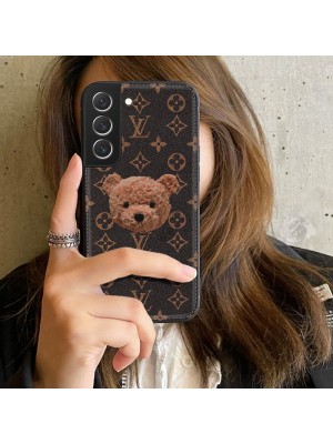 LV ブランド ルイヴィトン iphone 14/14 Pro/14 Pro Max/14 Plus/se 第3世代/13/13 pro/13 pro maxケース かわいい熊柄 Galaxy a53/S22/s22+/s22 ultra/note21ケース 全機種対応 モノグラム Xperia 1/5/10 iv/pro-i/aceiii/1iii/5iii/10iii/カバー ジャケット型大人気 メンズ レディーズ