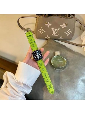 Louis Vuitton ハイブランド アップル ウォッチ8/se2/ultra/7ハンド ルイヴィトン lv モノグラム レザー コーデュロイ風 Apple Watch 8/7/6/SE2/Ultra/5/4/3/2/1ベルト 腕時計ストラップ ファッション セレブ愛用 大人気 メンズ レディース