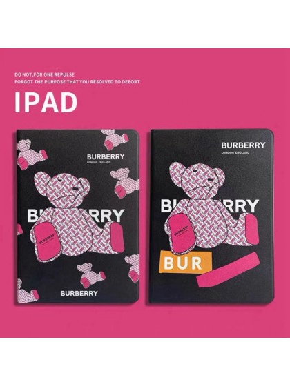 BURBERRY ブランド iPad 10/Pro2022/Air5ケース 全機種対応 熊柄 バーバ..