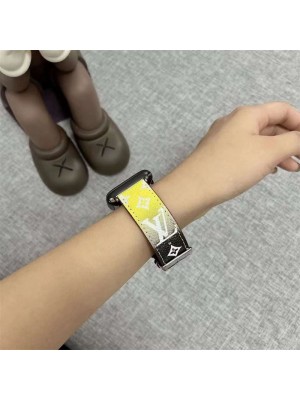 LV ブランド アップルウォッチ8/SE2/7バンド ルイヴィトン 激安 レザー製 モノグラム カラー色 Apple Watch 8/se2/7/6/5/4/3/2ベルト 腕時計 ストラップ セレブ愛用 調節可能 大人気 メンズ レディース