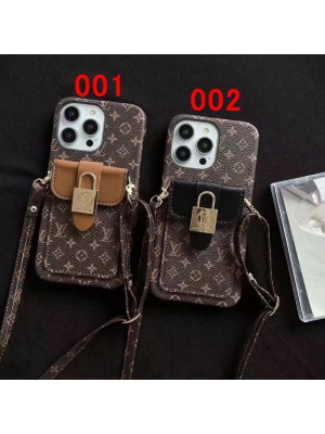 ルイヴィトン LV ハイブランド iphone 14/14 pro/14 pro maxケース カード入れ 激安 レザー ストラップ付 アイフォン14/13/12/11カバー スタンド付き スマホケース コピー レディース メンズ