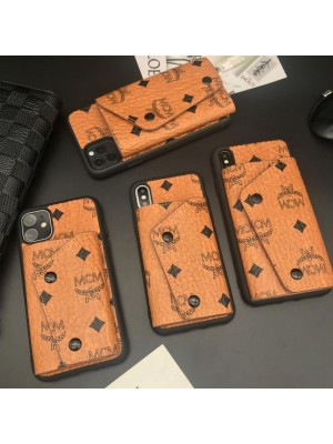 エムシーエム MCM ブランド iphone 13 pro/13 pro max/13 miniケース 芸能人愛用 ウォレット風 カード収納 レザー アイフォン13/12/11/x/xr/xs  max/x/8 plusケース 大人気 メンズ レディース