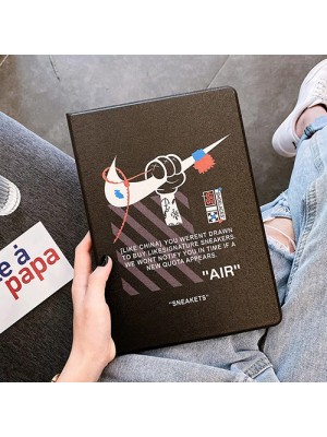 オフホワイト/ナイキ/エアジョーダン ブランド ipad 9/mini6/pro 2021ケース 新品 OFF-WHITE/NIKE/AIr Jordan 耐衝撃 ipad pro 10.5/12.9inchインチ アイポッド2/3/4/5/6ケース 保護 iPad Air 1/2/3/4/5ケース防塵 スタンド機能付き メンズ レディーズ