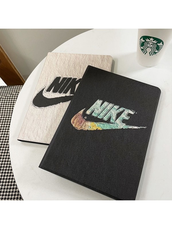 Nike/ナイキ ブランド iPad air 第5世代/mini 6/9/Pro 2021ケース 手帳型 レザー製 全機種対応 モノグラム 10.9/11inch アイパッドエアー5/ミニ6/9カバー 10.9インチ 大人気 メンズ レディース