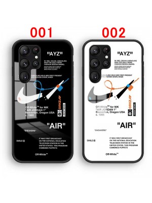 Nike ナイキ ブランド galaxy s23plus plusケース ビジネス ペアお揃い Off-White オフホワイト ギャラクシー s23ケース ファッション Jordan ジョーダン セレブ愛用 激安 個性潮ケース 芸能人愛用