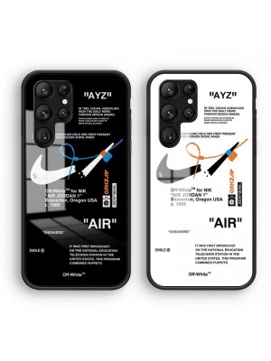 Nike ナイキ ブランド galaxy s23plus plusケース ビジネス ペアお揃い Off-White オフホワイト ギャラクシー s23ケース ファッション Jordan ジョーダン セレブ愛用 激安 個性潮ケース 芸能人愛用