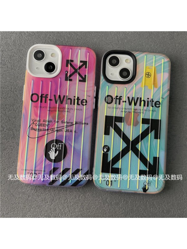 OFF-WHITE オフホワイト ブランド iphone 14/14 pro/14 pro max/14 plusケース スーツケース型 NIKE ナイキ カラー モノグラム ジャケット型 四角保護 アイフォン14/13/12/11カバー 大人気 メンズ レディーズ