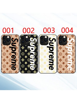 lv supreme コンボ ブランド iphone 13 pro/13 pro max/13 miniケース チェーン付き 個性 シュプリーム ルイヴィトン モノグラム アイフォン13/12/11/x/xr/xs/se2/8/7カバー ジャケット型 韓国風 メンズ レディーズ