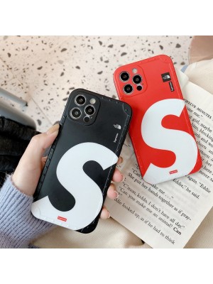 Supreme /The North Face コンボ ブランド iphone 13/13 pro/13 pro maxケース かわいい シュプリーム/ザ·ノース·フェイス 黒赤色 個性 アイフォン13/12/11/x/xr/xs/8/7カバー 潮流 経典 メンズ レディース