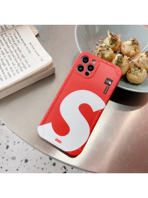 Supreme /The North Face コンボ ブランド iphone 13/13 pro/13 pro maxケース かわいい シュプリーム/ザ·ノース·フェイス 黒赤色 個性 アイフォン13/12/11/x/xr/xs/8/7カバー 潮流 経典 メンズ レディース