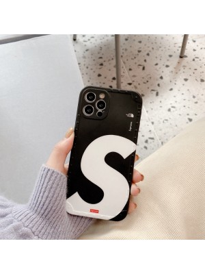 Supreme /The North Face コンボ ブランド iphone 13/13 pro/13 pro maxケース かわいい シュプリーム/ザ·ノース·フェイス 黒赤色 個性 アイフォン13/12/11/x/xr/xs/8/7カバー 潮流 経典 メンズ レディース