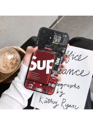 Supreme ブランド Galaxy S23/S23+/S23 Plus/S23 Ultraケース おしゃれ シュプリーム モノグラム 機械風 ジャケット型 ギャラクシーs23/s23プラス/s23ウルトラ カバー  ファッション 韓国風 メンズ レディーズ