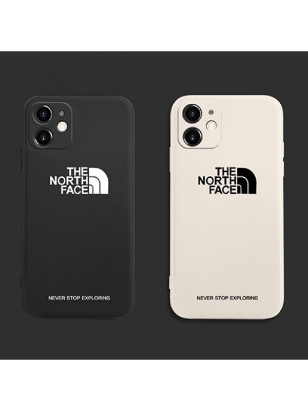 ザ.ノース.フェイス/THE NORTH FACE ブランド iphone13 pro/13 pro max/13 miniケース モノグラム ジャケット型 シンプル 黒白色 アイフォン13/12/11/x/xr/xs/8/7ケース メンズ レディーズ