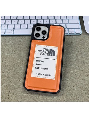 THE NORTH FACE  ハイブランド iphone 13 pro/13 pro max/13 miniケース オシャレ レザー風 ザノースフェイス 芸能人愛用 アイフォン13/12／11／X／XS／XRカバー メンス レデイース