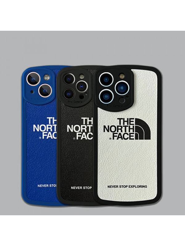 ザ.ノース.フェイス/THE NORTH FACE ブランド iphone se第3世代/13/13 pro/13 pro maxケース モノグラム ジャケット型 シンプル 黒白青色 アイフォンSE3/13/12/11/x/xr/xs/8/7ケース メンズ レディーズ