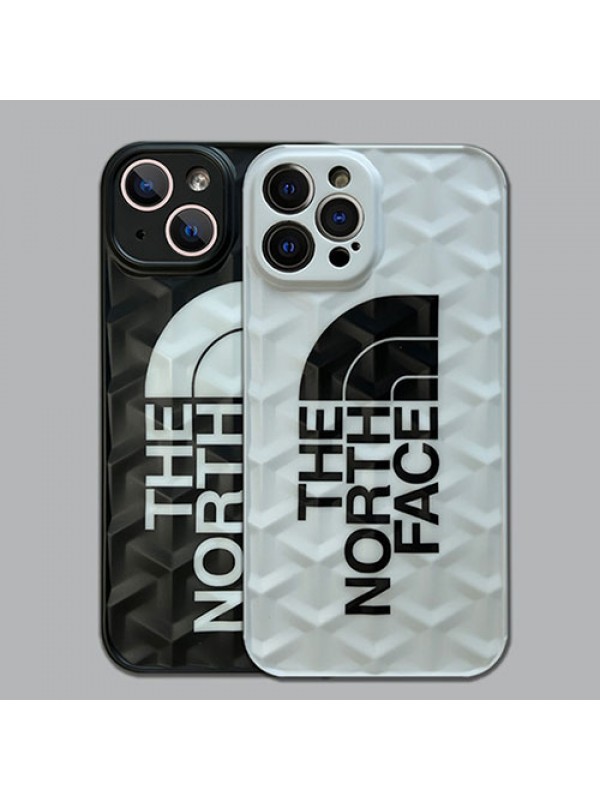 The North Face コンボ GOYARD ブランド iphone 13/13 pro/13 pro maxケース オシャレ 立体モノグラム ゴヤール ザ·ノース·フェイス 個性 黒白色 アイフォン13/12/11/se2/x/xr/xs/8/7カバー 大人気 メンズ レディーズ