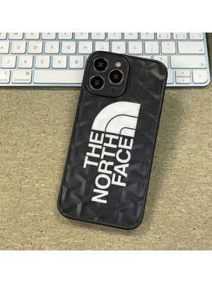 The North Face コンボ GOYARD ブランド iphone 13/13 pro/13 pro maxケース オシャレ 立体モノグラム ゴヤール ザ·ノース·フェイス 個性 黒白色 アイフォン13/12/11/se2/x/xr/xs/8/7カバー 大人気 メンズ レディーズ