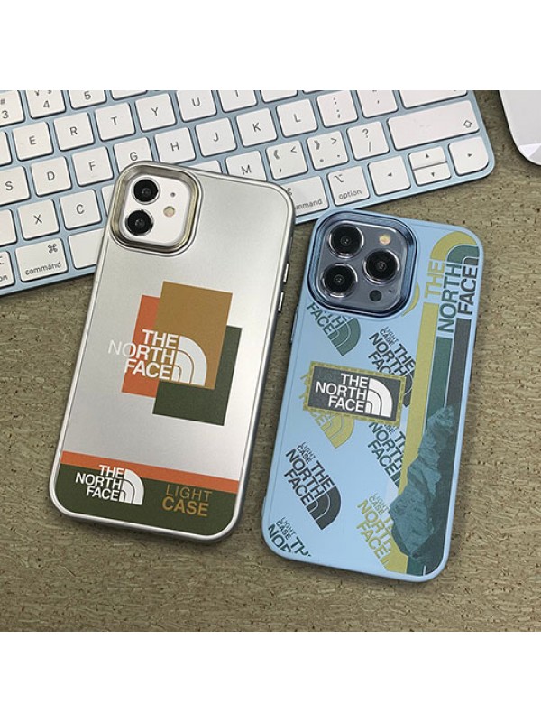 ザ.ノース.フェイス The North Face ブランド iphone 13/13 pro/13 pro maxケース 韓国風 メッキ モノグラム 芸能人愛用 耐衝撃 アイフォン13/12/11/X/XS/XSR/8+/7+カバー メンズ レディーズ