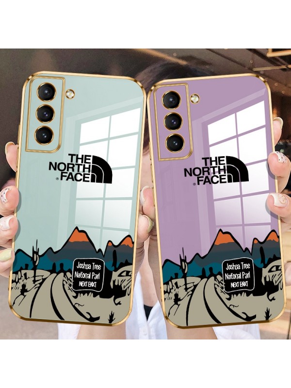 The North Face ブランド iphone 13/13 pro/13 pro maxケース ジャケット型 個性 全機種対応 ザ・ノース・フェイス メッキ Galaxy S22/s22+/s22 ultra/note21カバー モノグラム  コピー メンズ レディーズ