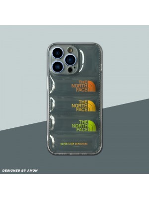 The North Face ザノースフェイス ブランド iphone14/14 pro/14 plus/14 pro maxスマホケース 韓国風 クリア ダウンジャケット風 モノグラム 激安 アイフォン14/13/12/11/x/xs/xr/8/7カバー 大人気 メンズ レディーズ
