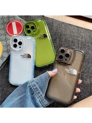 The North Face ブランド iphone14/14 pro/14 plus/14 pro maxケース ザ・ノース・フェイス クリアケース ジャケット型 モノグラム ソフトケース 安い アイフォン14/13/12/11カバー ファッション スマホケース 芸能人愛用 メンズ レディーズ