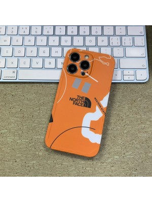 The North Face ブランド iPhone 14/14 Pro/14 Pro Max/14 Plusケース ザ・ノース・フェイス インスタ風 モノグラム 四角保護 アイフォン14/13/12/11/x/xs/xrカバー 大人気 メンズ レディース