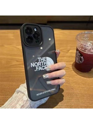 The North Face ハイブランド iphone14/14 Pro/14 Pro Maxケース ザ.ノース.フェイス 韓国風 モノグラム ジャケット型 闇色 芸能人愛用 アイフォン14/13/12/11/X/XS/XR/8 Plus/7 Plusカバー 耐衝撃 ファッション メンズ レディーズ