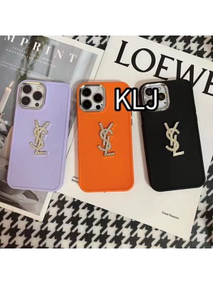 CHANEL YVES SAINT LAURENT ブランド iphone14Pro max/14Pro/14ケース かわいい キラキラ イブ.サンローラン YSL シャネル モノグラム ジャケット型 アイフォン14プロ マックス/14プロ/14/13/12/11カバー ファッション メンズ レディーズ