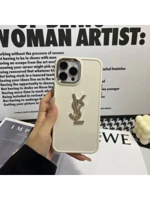 CHANEL YVES SAINT LAURENT ブランド iphone14Pro max/14Pro/14ケース かわいい キラキラ イブ.サンローラン YSL シャネル モノグラム ジャケット型 アイフォン14プロ マックス/14プロ/14/13/12/11カバー ファッション メンズ レディーズ