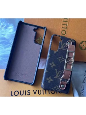 LV/ルイヴィトン ブランド iphone se3/13 pro max/13 pro/13ケース 落下保護 ジャケット型Galaxy S22/S22+/S22 Ultra保護ケース ハイブランド風経典Galaxy スマホカバー革＋金属モノグラムチェーン付き激安ケースGalaxy S21/S21+ケース耐衝撃大人気メンズレディース 携帯ケース芸能人愛用