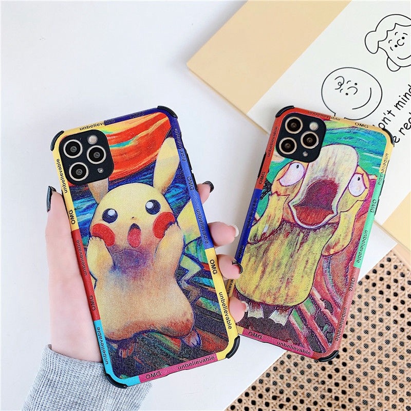 ポケモン ピカチュウ柄 iphone 13/13 pro/13 pro maxケース コダック 漫画風