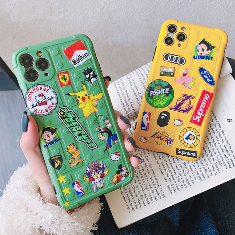 supremeシュプリーム ブランド 面白い シリコン アイフォン13/13 pro maxカバー hello kitty鉄腕アトム メンズ レディーズ