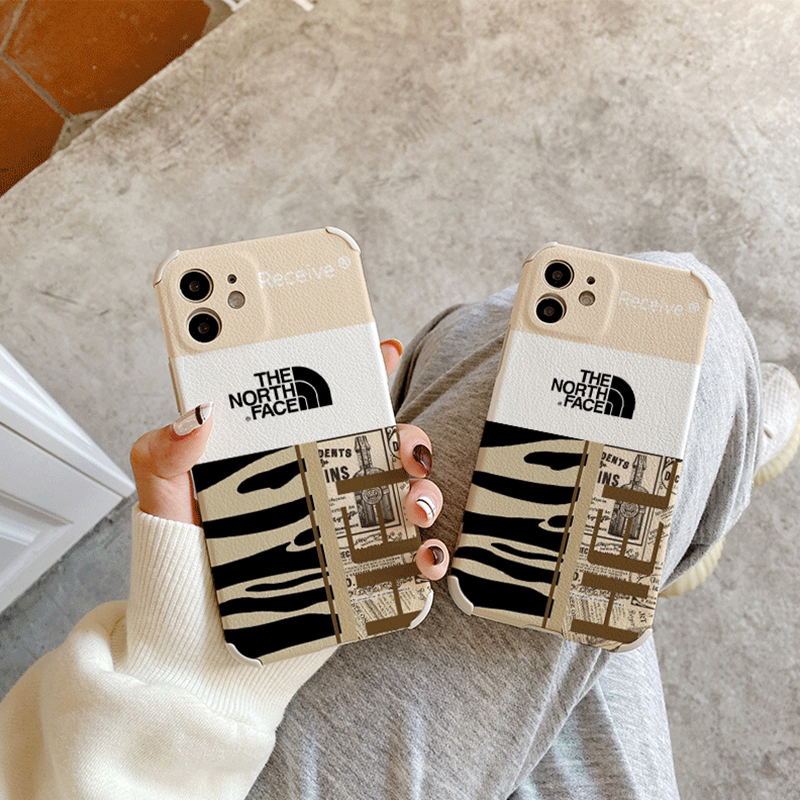 The North Face ブランド iphone13 pro/13 mini/13pro maxケース ins風 シマウマ柄 激安 ザ・ノース・フェイス 個性 セレブ愛用 男女通用
