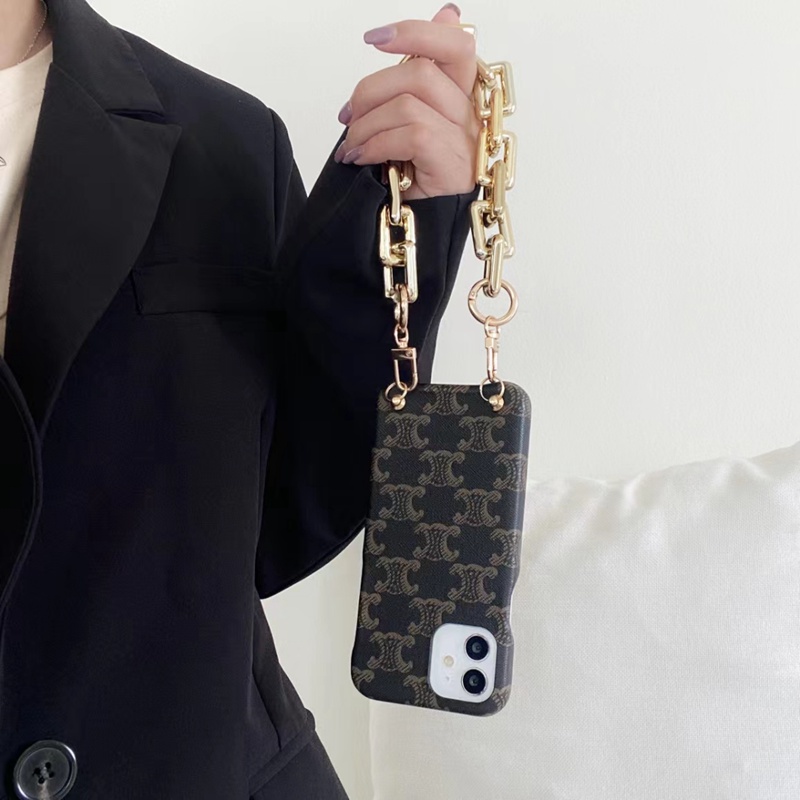 Celine 激安 ジャケット型ストラップ モノグラム アイフォン13/12ケース 男女通用