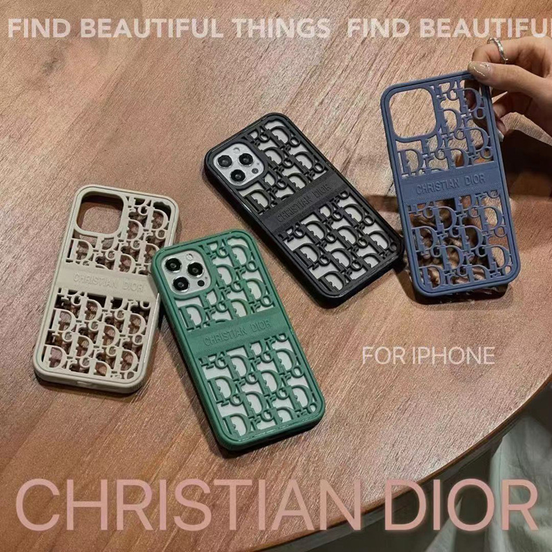 ディオール ブランド iphone14 pro/13mini/14maxケース ジャケット型 dior 彫刻 シリコン