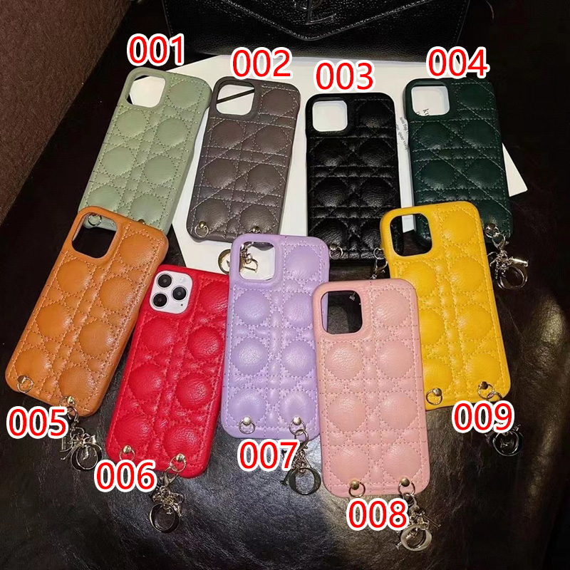 DIOR ブランド iphone 13/13 pro/13 pro max/13 miniケース かわいい ディオール レザー ステッチ