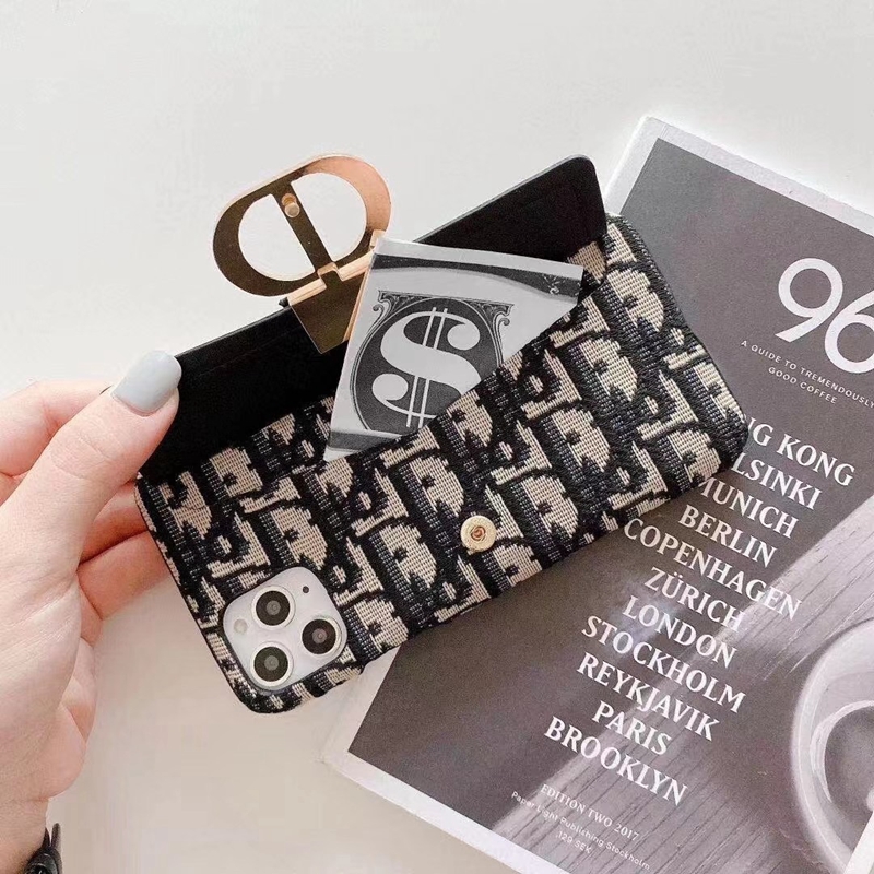 dior 封筒型 アイフォン13/12/11ケース カード収納 バッグ ジャケット型 女性向け