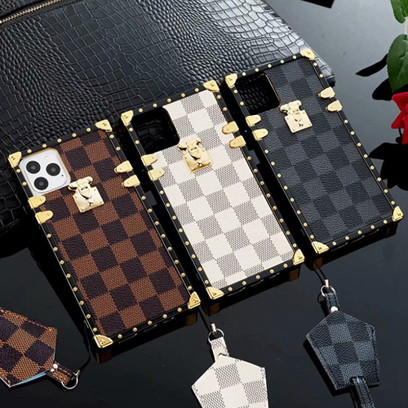 LV ブランド ルイヴィトン iphone 15/14/13 Pro/13 Pro Max/13 Miniケース トランク型 フレーム 革製