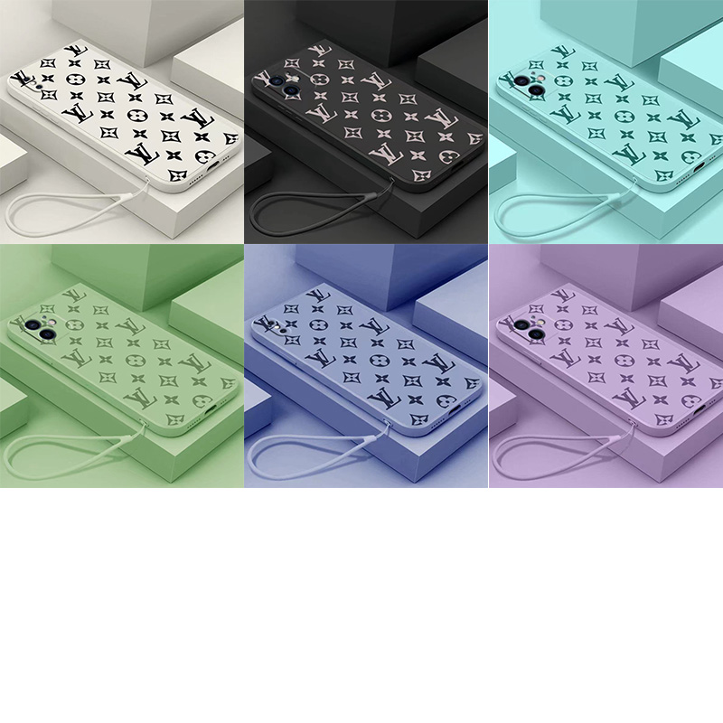 LV/ルイヴィトン iphone 13/13 pro/13 mini/13 pro maxケース インスタ風 ブランド ストランプ付き