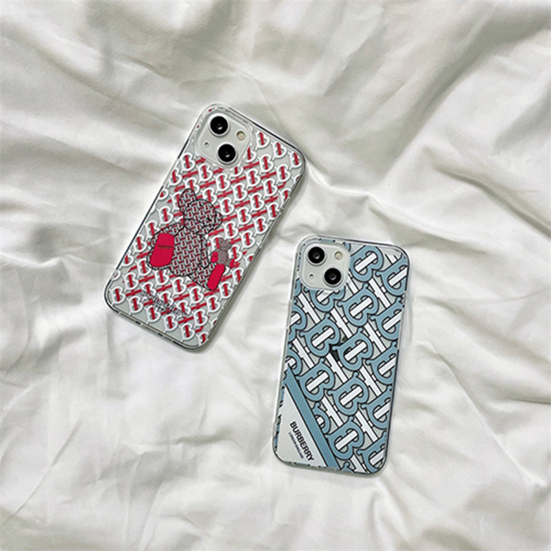 Burberry ブランド iphone13 pro/13 mini/13 pro maxケース バーバリー 熊柄 ソフト