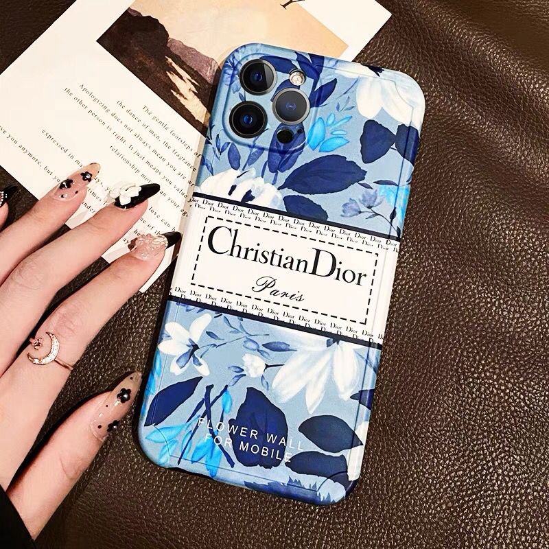 Dior ブランド かわいい 植物 花モノグラム 個性 芸能人愛用 保護 アイフォン13/12/11カバー ファッション 激安