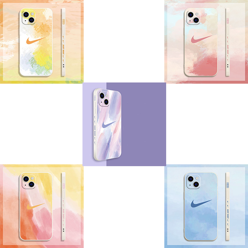 Nike ブランド iphone 13 pro/13 pro max/13 miniケース インスタ風 絵画 シリコン