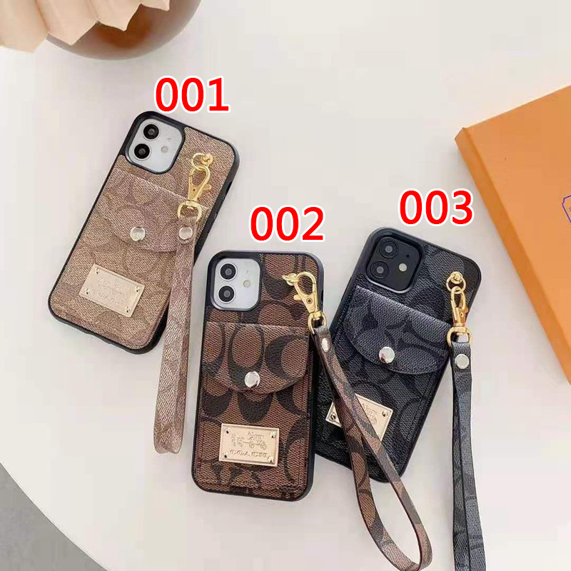 Coach  ブランド 経典 iphone 13ケース 革製 セレブ愛用