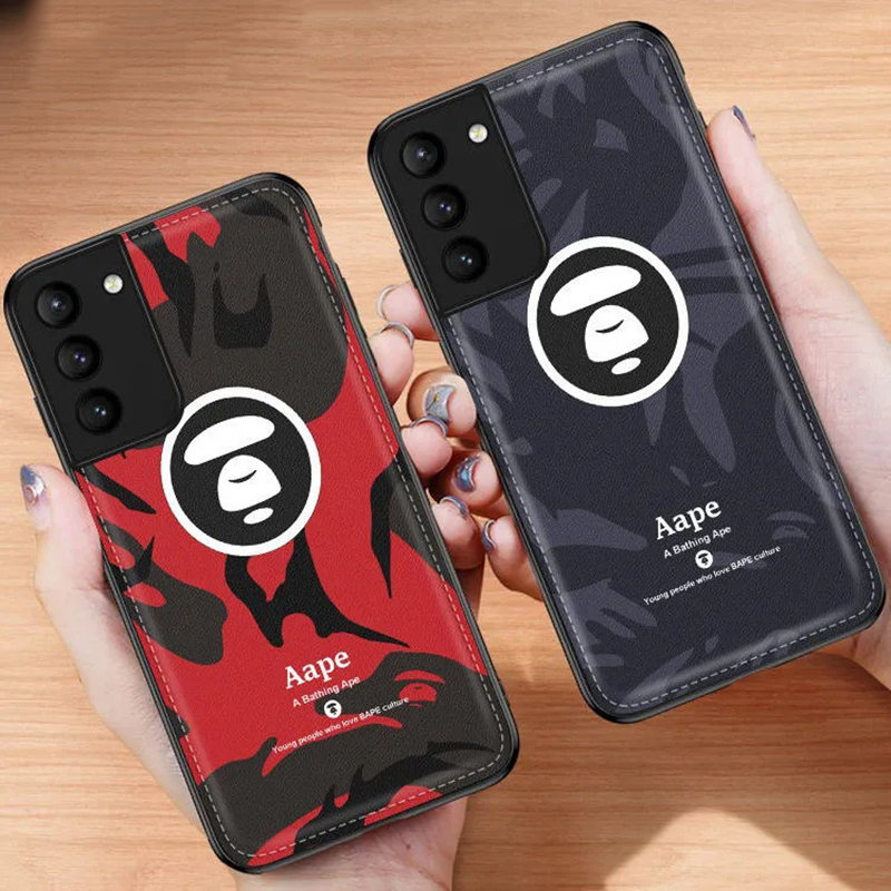 Aape 人気ブランドiphone 13 pro/13 mini/13 pro maxケース レザー