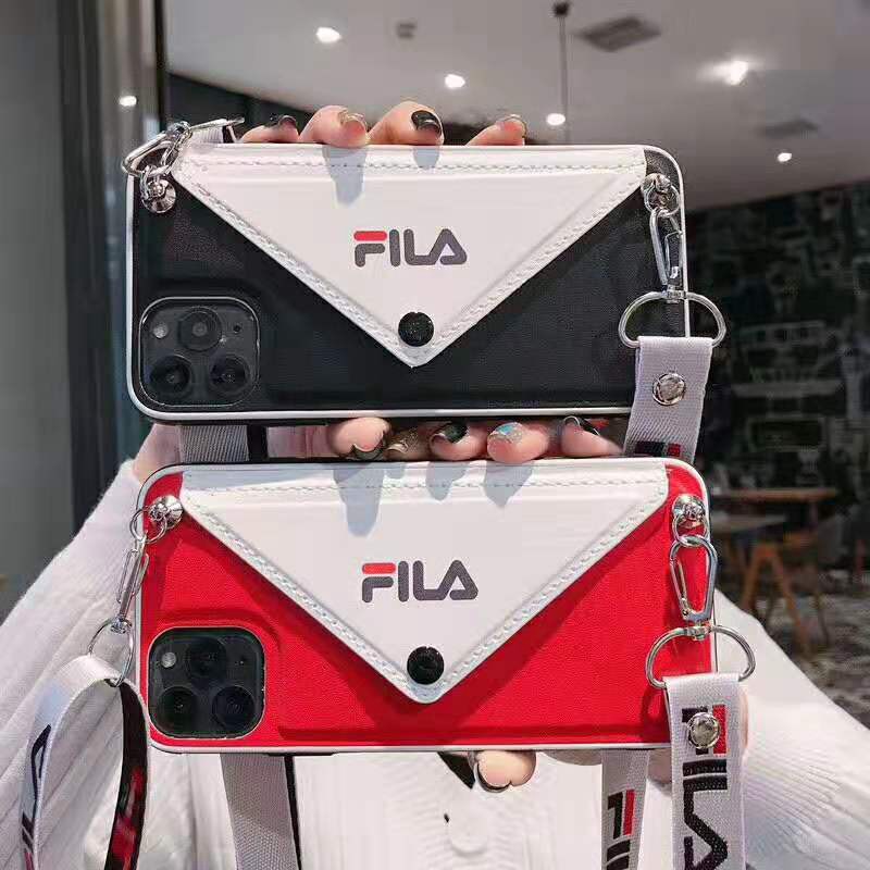 FILA /フィラブランド iphone13/13mini/13 pro maxケース携帯便利 バック型革製